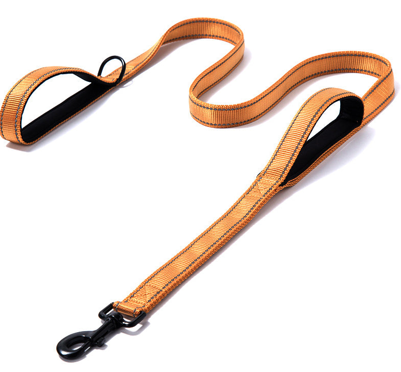 Reflective Dual-Handle Dog Leash – 6 ft