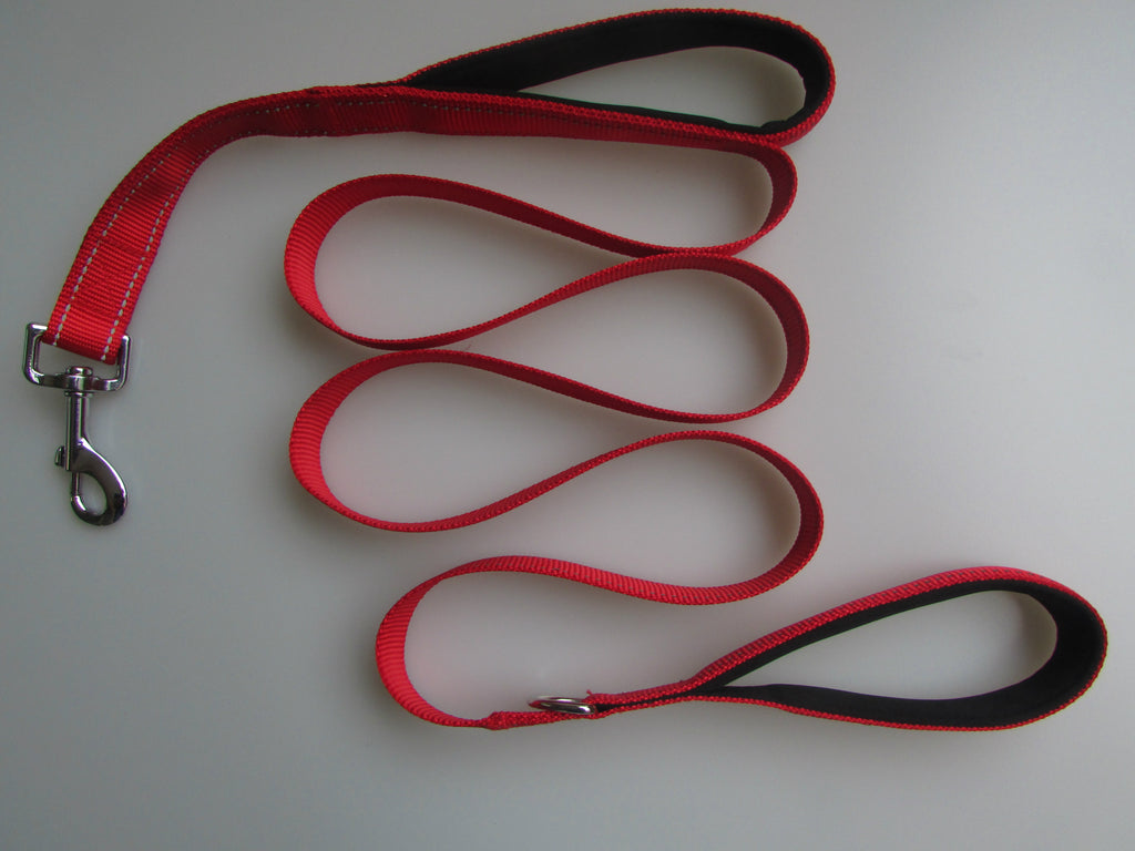 Reflective Dual-Handle Dog Leash – 6 ft