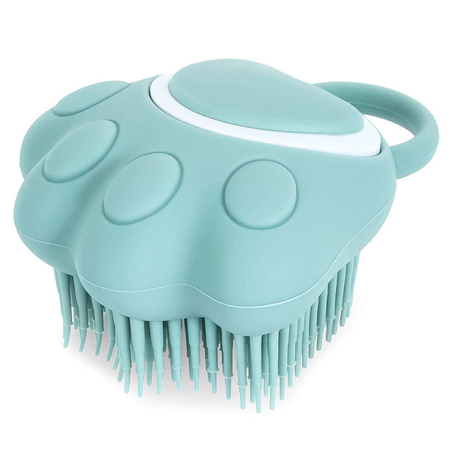 Silicone Pet Bath Brush with Shampoo Dispenser