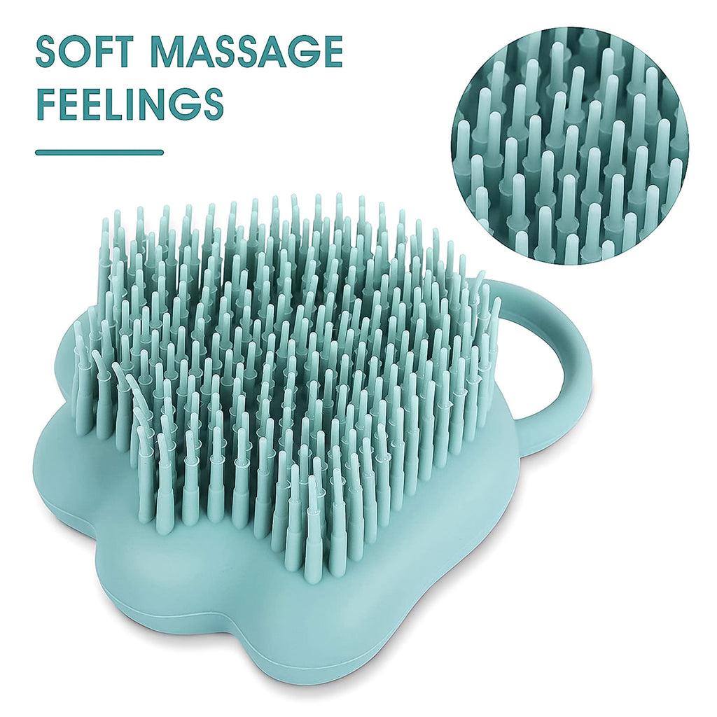 Silicone Pet Bath Brush with Shampoo Dispenser